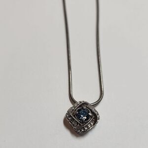 Brighton ETERNITY KNOT Necklace Blue JL4083